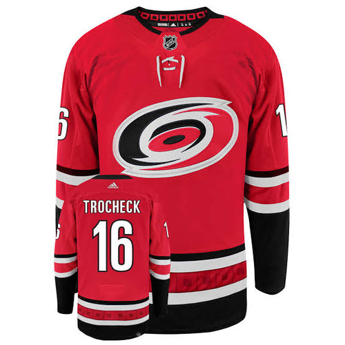 Vincent Trocheck Carolina Hurricanes Official NHL Adidas Jersey