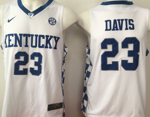 Anthony Davis University of Kentucky Jersey Nike white