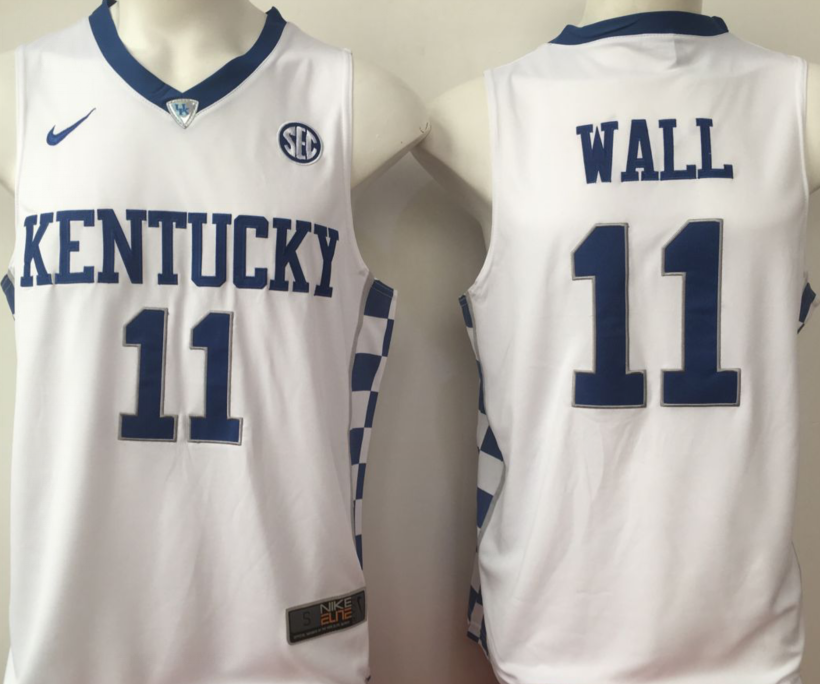 John Wall University of Kentucky Jersey Nike white Classic Authentics