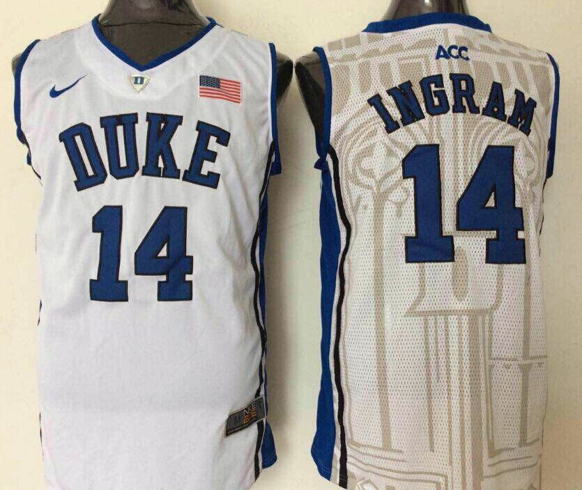 Brandon Ingram Duke Blue Devils NCAA Nike jersey white