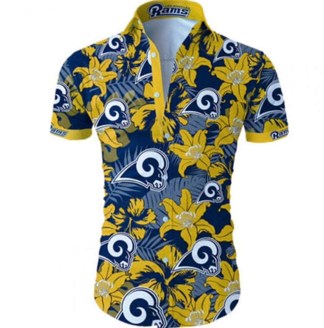 Los Angeles Rams Official NFL Floral Palm shirt