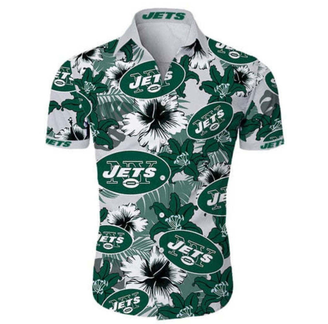 New York Jets Official NFL Floral Palm shirt