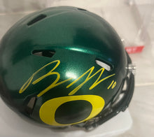 Bo Nix Oregon Ducks Autographed Mini Helmet with COA