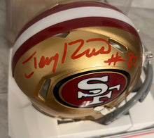 Jerry Rice San Francisco 49ers Autographed Mini Helmet with COA Photo signing