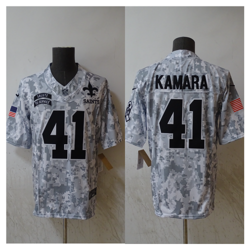 Alvin Kamara New Orleans Saints Official NFL Nike Salute to Service Jersey