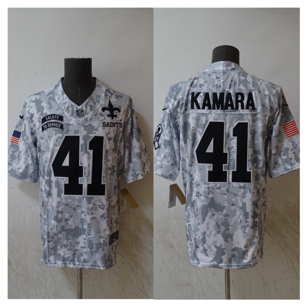 Alvin Kamara New Orleans Saints Official NFL Nike Salute to Service Jersey