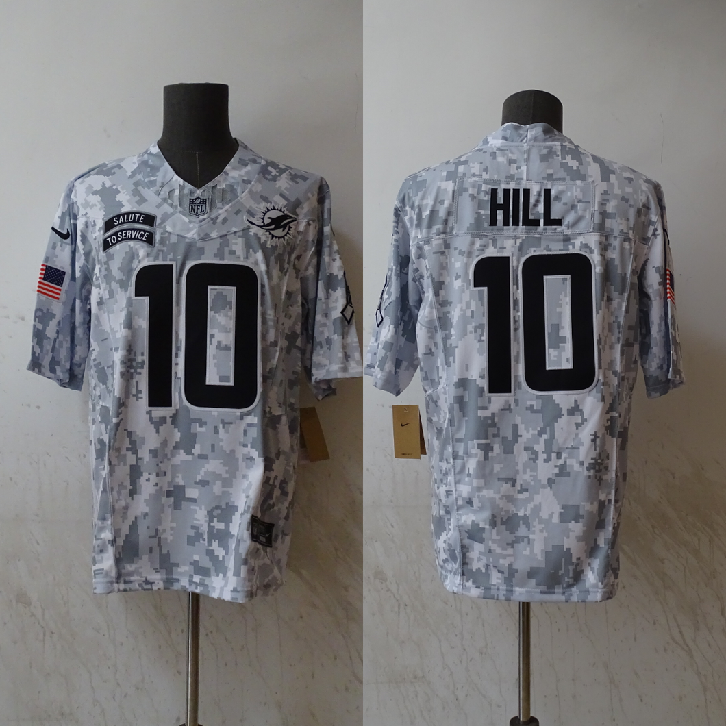 Tyreek Hill Miami Dolphins 2024 military salute to service Jersey Nike