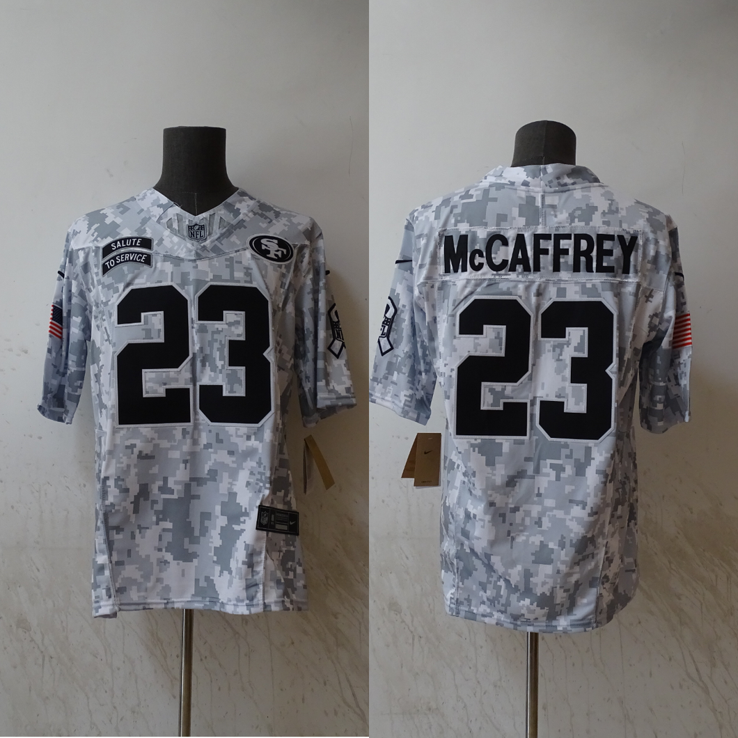 Christian McCaffrey San Francisco 49ers Nike 2024 NFL Salute to Service Jersey