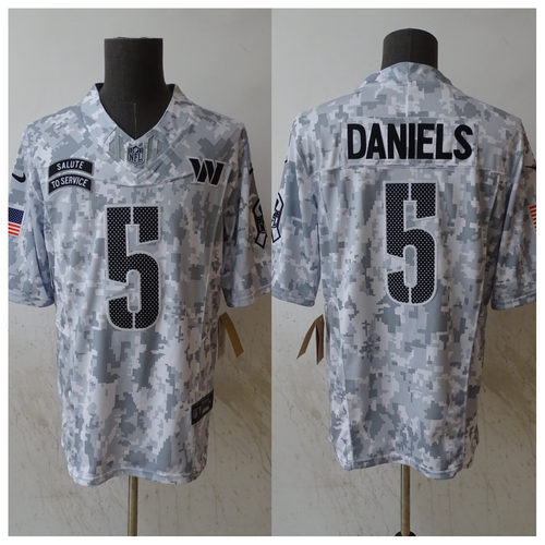 Jayden Daniels Washington Commanders 2024 Nike NFL Salute to Service Jersey