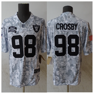 Maxx Crosby Las Vegas Raiders 2024 Nike NFL Salute to Service Jersey