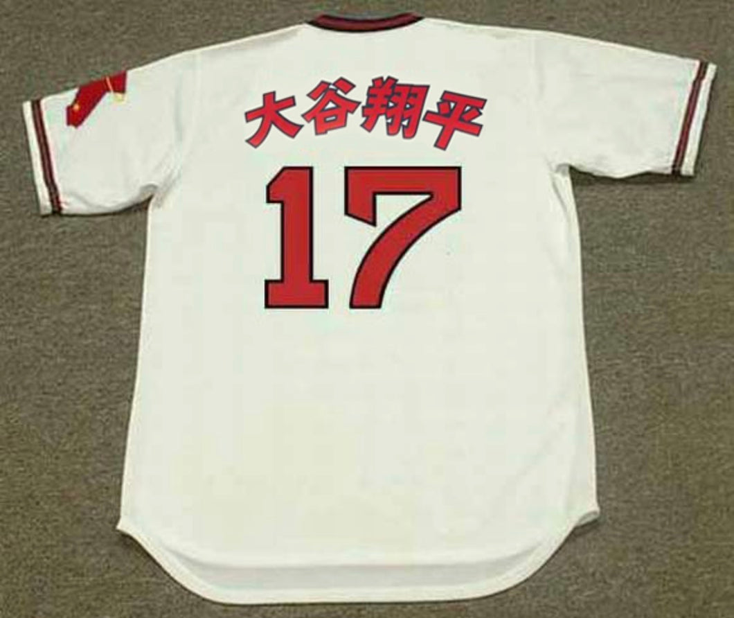 Shohei Ohtani Anaheim Angels Japanese Official MLB Majestic Jersey