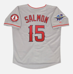 Tim Salmon Anaheim California Angels Official MLB Majestic Jersey gray