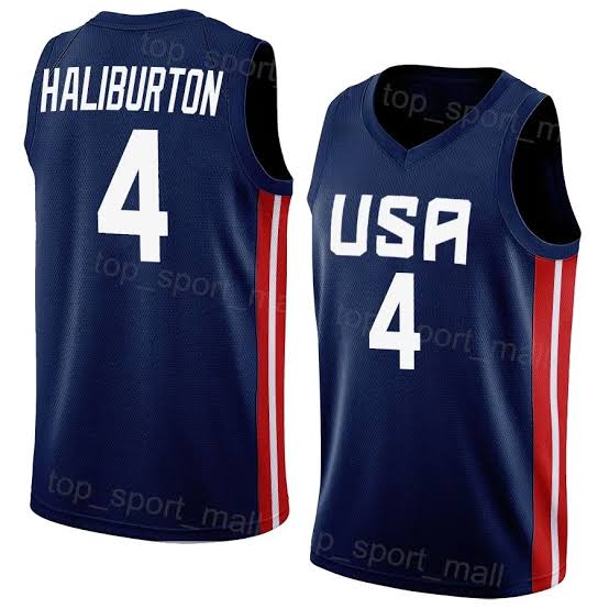 Tyrese Haliburton USA Olympic Basketball Jersey Nike