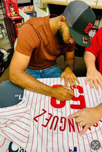 Seranthony Dominguez Philadelphia Phillies autographed jersey COA photo signing