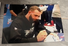 Dallas Goedert Autographed Philadelphia Eagles Football with COA & Photo signing
