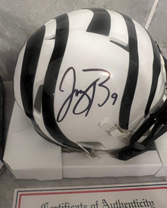 Joe Burrow Autographed Cincinnati Bengals Mini Helmet with COA