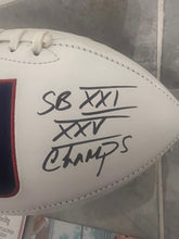 Lawrence Taylor New York Giants Autographed Football with COA photo signing