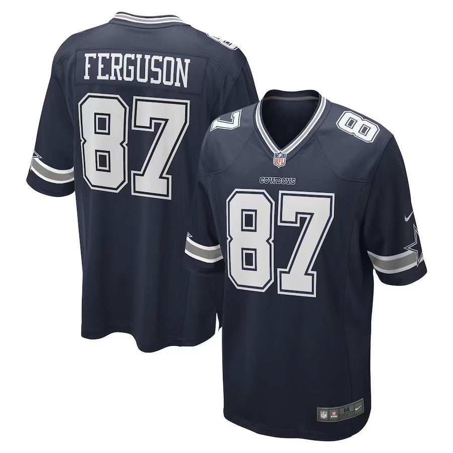 Jake Ferguson Dallas Cowboys Official NFL Nike Jersey blue