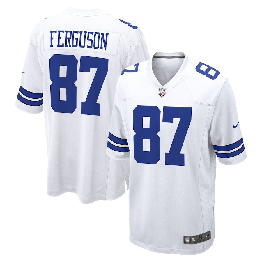 Jake Ferguson Dallas Cowboys Official NFL Nike Jersey white
