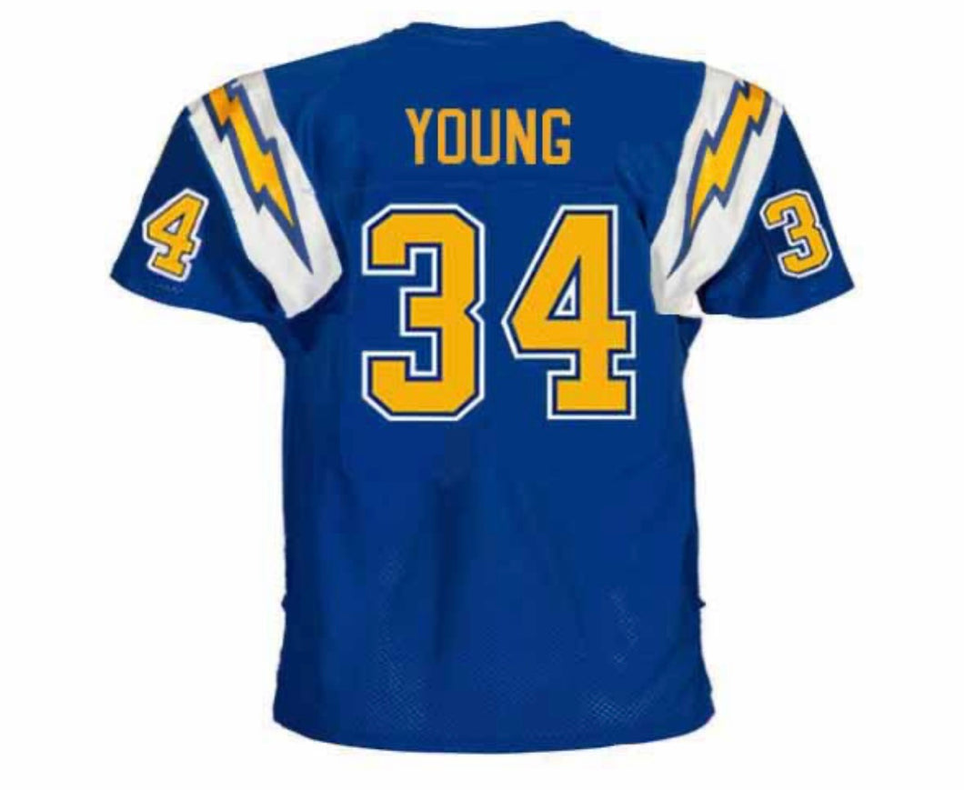 Rickey Young San Diego Chargers NFL Mitchell & Ness Jersey