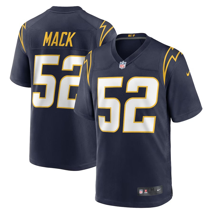 Khalil Mack Los Angeles Chargers Official NFL NIKE Jersey dark blue