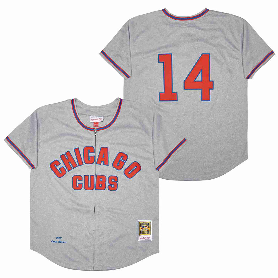 Ernie Banks Chicago Cubs Jersey 1957 Cooperstown Collection Mitchell & Ness