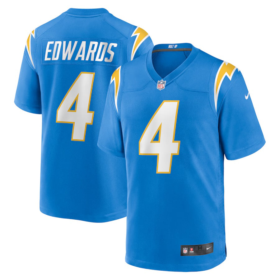Gus Edwards Los Angeles Chargers Official NFL NIKE Jersey