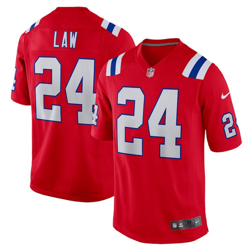 Ty Law New England Patriots NFL Official NIKE Jersey Red