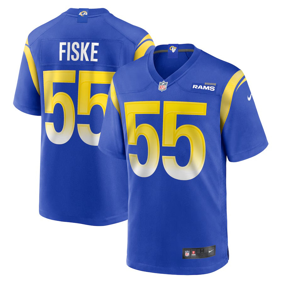 Braden Fiske Los Angeles Rams Official NFL NIKE Jersey