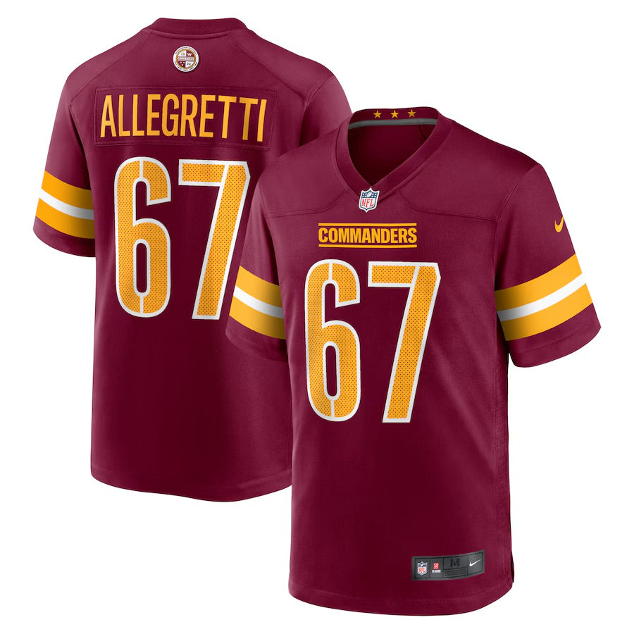 Nick Allegretti Washington Commanders Official Nike Jersey