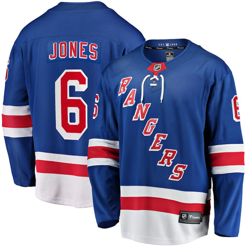 Zac Jones New York Rangers Jersey Adidas