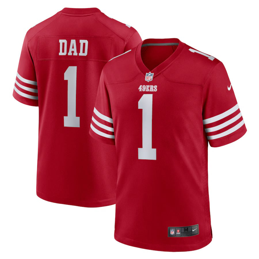 Number #1 DAD San Francisco 49ers Jersey