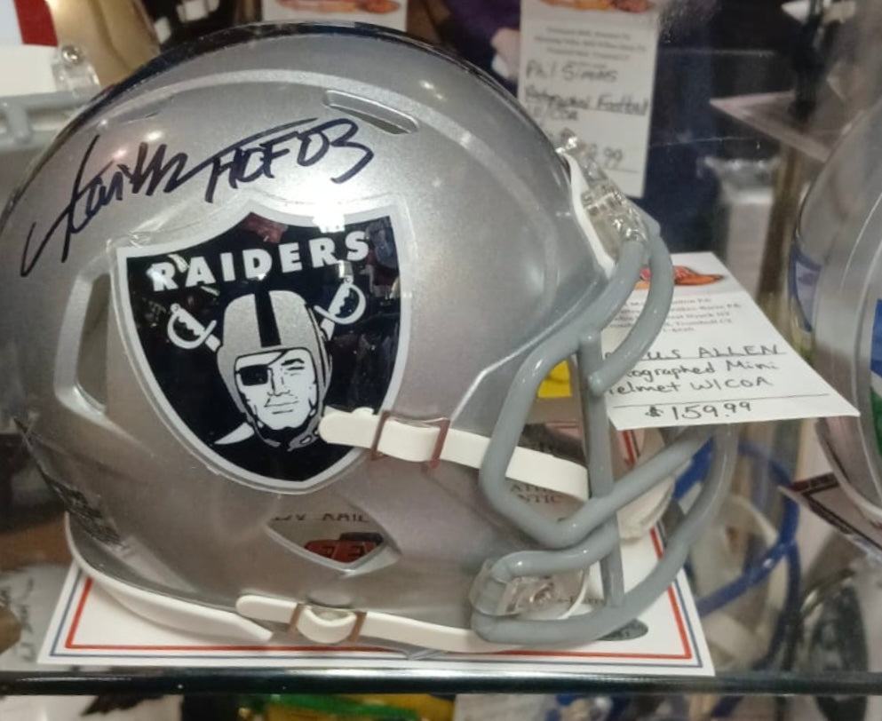 Marcus Allen Autographed Las Vegas Oakland Raiders Mini Helmet with COA