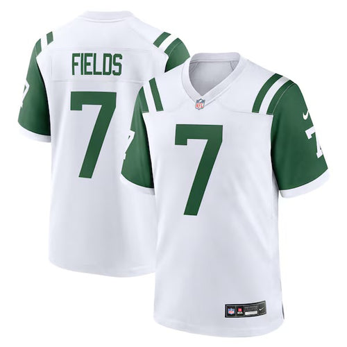 Justin Fields New York Jets Official NFL Nike Jersey white