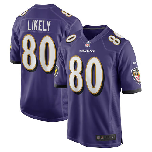 Isaiah Likely Baltimore Ravens Official NFL Jersey Nike Purple
