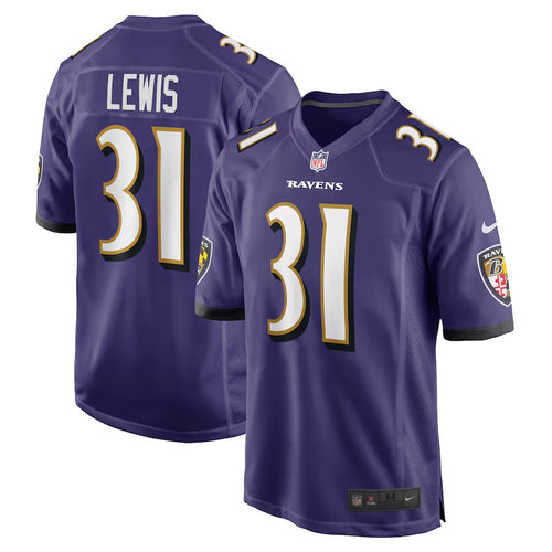 Jamal Lewis Baltimore Ravens Official NFL Jersey Nike Purple