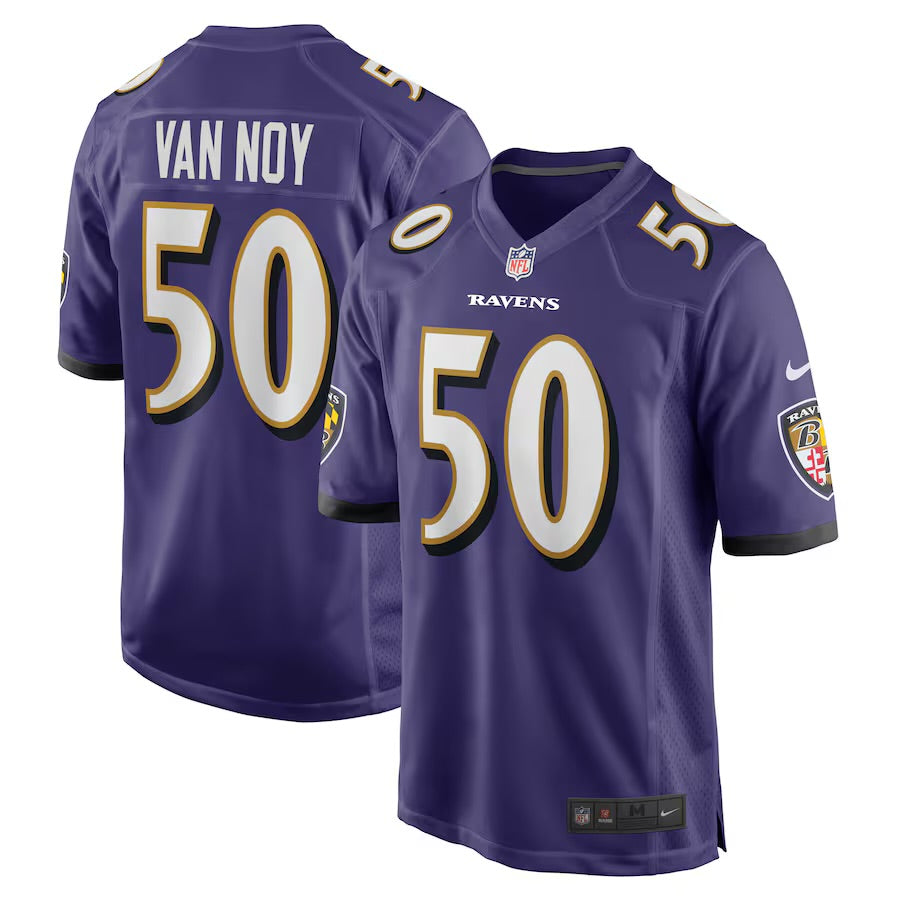 Kyle Van Noy Baltimore Ravens Official NFL Jersey Nike Purple
