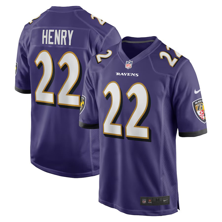 Derrick Henry Baltimore Ravens Official  NFL Jersey Nike purple