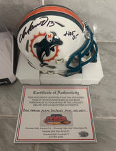 Dan Marino Autographed Miami Dolphins Mini Helmet with COA