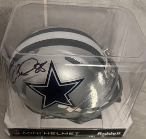 CeeDee Lamb Autographed Dallas Cowboys Mini Helmet with COA Photo signing