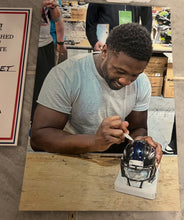 Roquan Smith Autographed Baltimore Ravens Mini Helmet with COA & Photo Signing