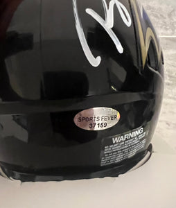 Roquan Smith Autographed Baltimore Ravens Mini Helmet with COA & Photo Signing