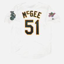 Willie McGee Oakland A’s Athletics 1990 World Series Jersey Majestic