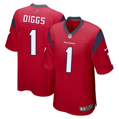 Stefon Diggs Houston Texans official NFL Nike jersey red