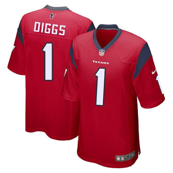 Stefon Diggs Houston Texans official NFL Nike jersey red