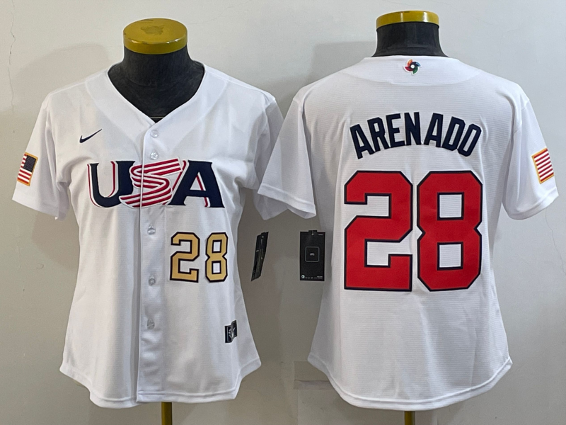 Nolan Arenado Team USA Baseball Jersey Nike white