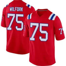Vince Wilfork New England Patriots Official NFL Nike Jersey red