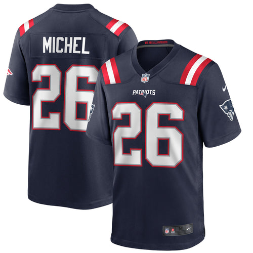 Sony Michel New England Patriots Official NFL Nike Jersey blue