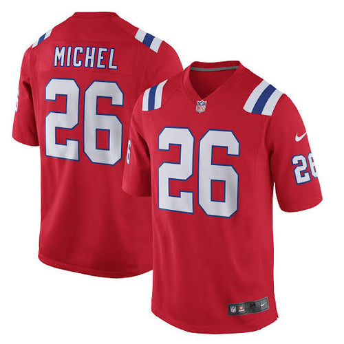 Sony Michel New England Patriots Official NFL Nike Jersey red