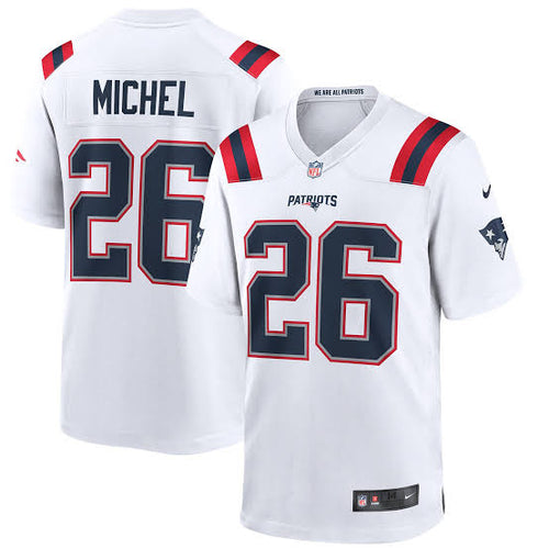 Sony Michel New England Patriots Official NFL Nike Jersey white